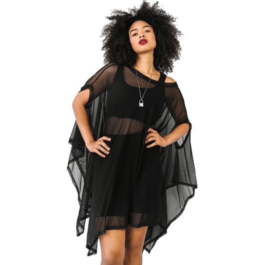 Mesh Rhiannon Flowing Tunic Top - Tops - Fire Inside Me - 