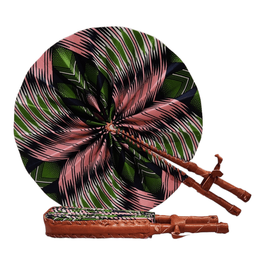 Pink & Green Handheld Fan - Accessories - Fire Inside Me - 