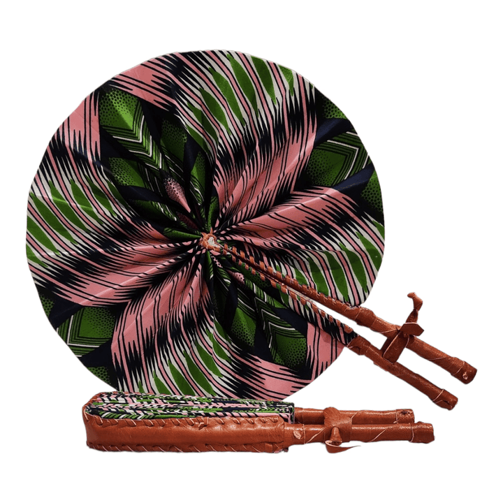Pink & Green Handheld Fan - Accessories - Fire Inside Me - 