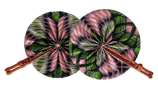 Pink & Green Handheld Fan - Accessories - Fire Inside Me - 