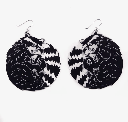 Raccoon Earrings - Accessories - Fire Inside Me - 