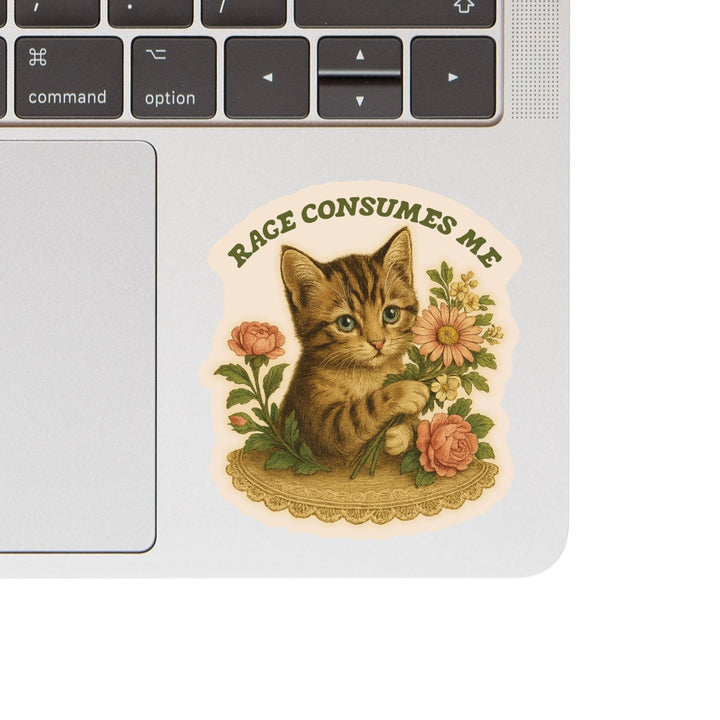 Rage Consumes Me Vinyl Sticker - Fire Inside Me - 