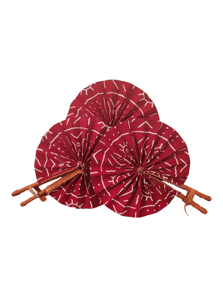 Red & White Handheld Fan - Accessories - Fire Inside Me - 