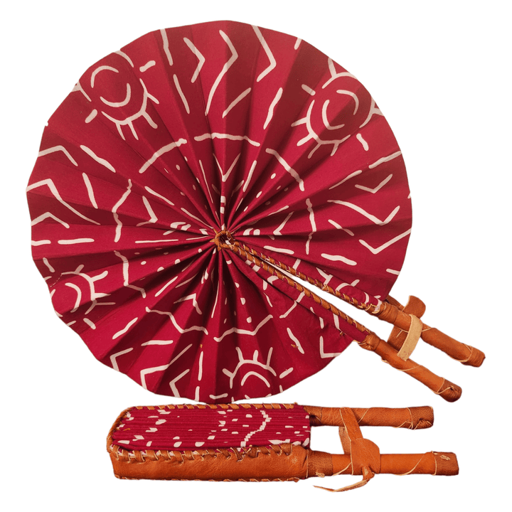 Red & White Handheld Fan - Accessories - Fire Inside Me - 