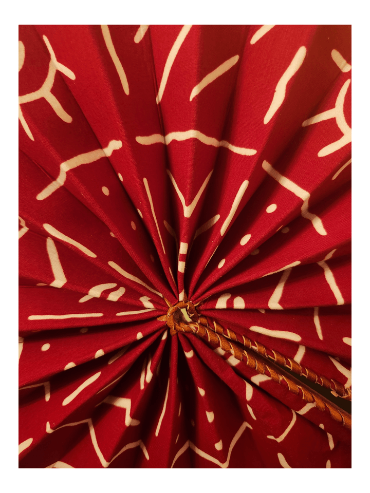 Red & White Handheld Fan - Accessories - Fire Inside Me - 