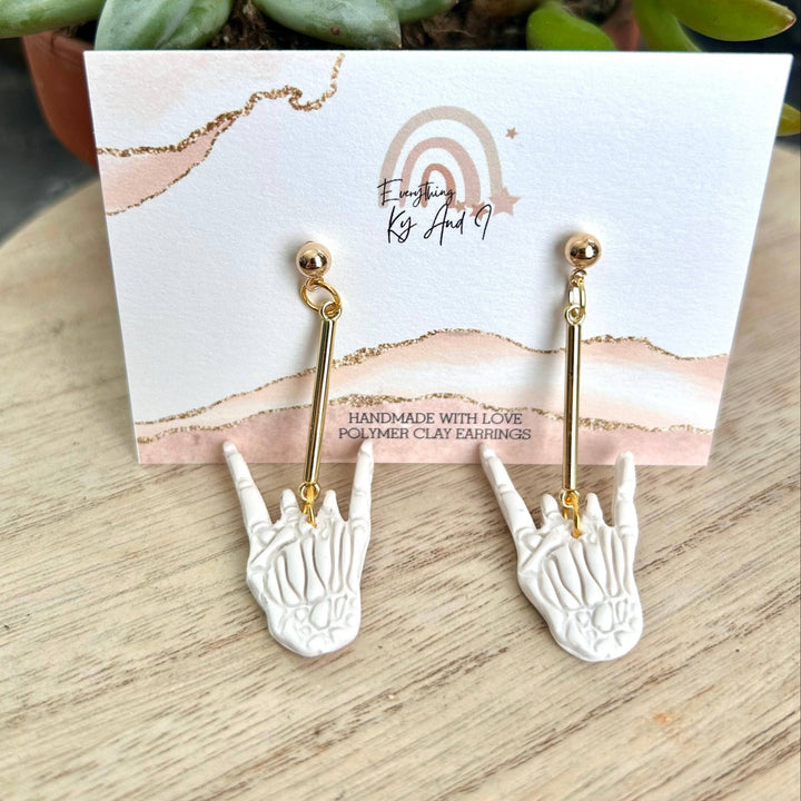 Skelly Bones Earrings - Accessories - Fire Inside Me - 