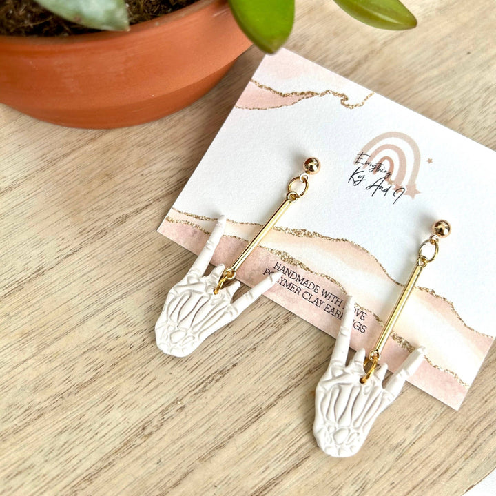 Skelly Bones Earrings - Accessories - Fire Inside Me - 
