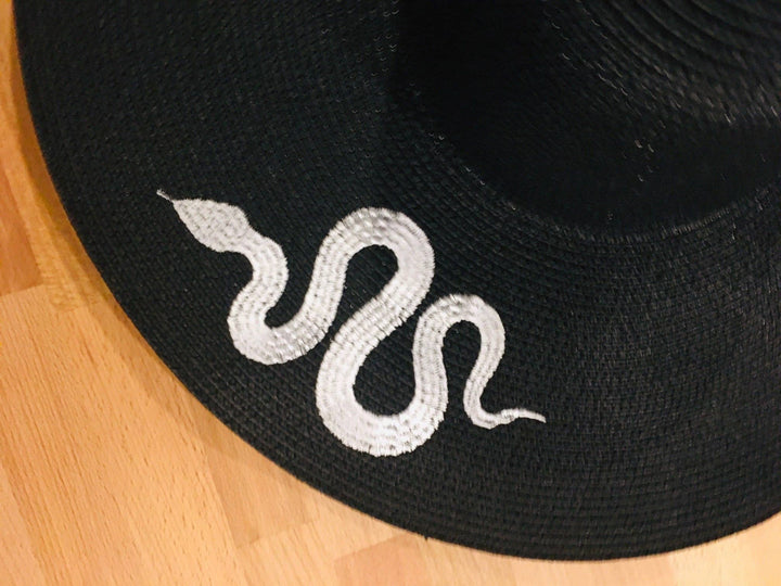 Snakes Embroidered Floppy Sun Hat - Accessories - Fire Inside Me - 