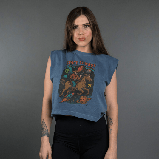 Space Cowboy Boxy (Unisex) Tank - Tops - Fire Inside Me - 