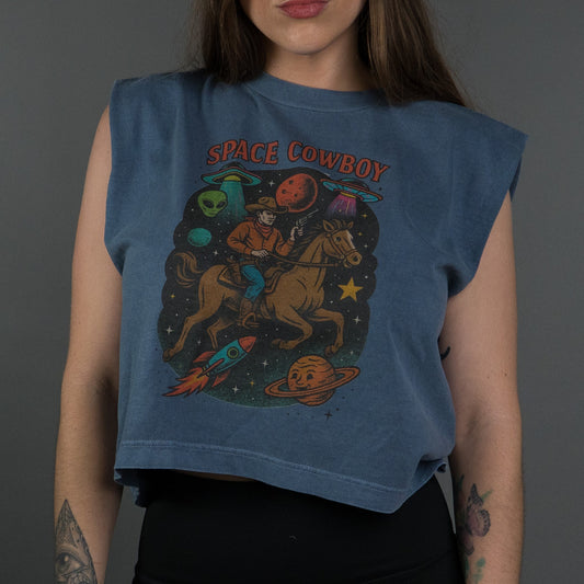 Space Cowboy Boxy (Unisex) Tank - Tops - Fire Inside Me - 
