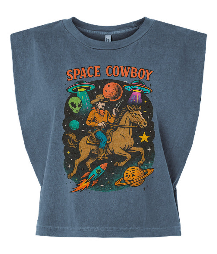 Space Cowboy Boxy (Unisex) Tank - Tops - Fire Inside Me - 