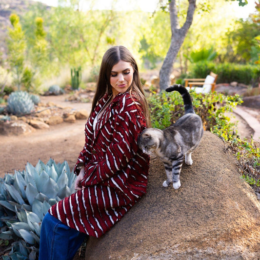 Textured Plaid Lightweight Coat Jacket - Outerwear - Fire Inside Me - 