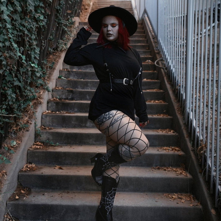 The ‘Midnight Rider’ Western Goth Harness - Fire Inside Me - 