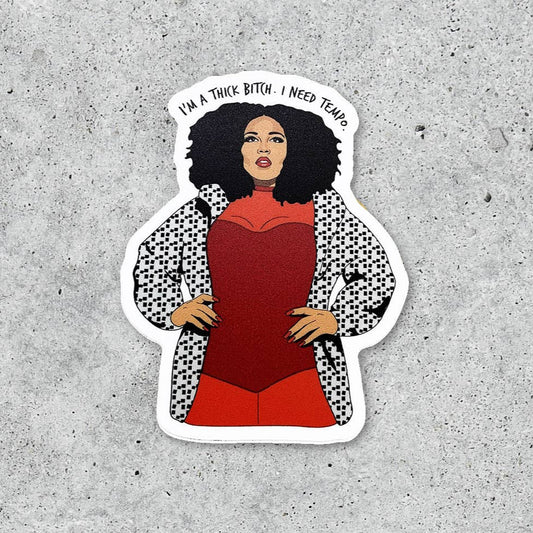 Thick Bitch Vinyl Sticker - Fire Inside Me - 