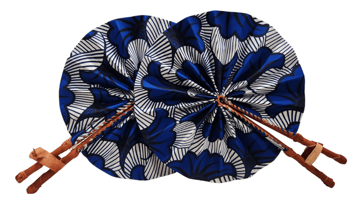 White & Blue Handheld Fan - Accessories - Fire Inside Me - 