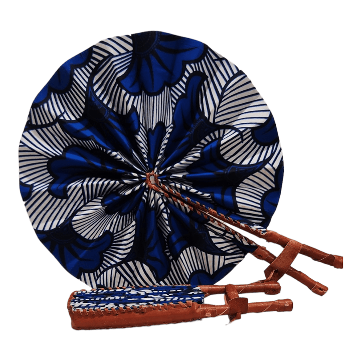 White & Blue Handheld Fan - Accessories - Fire Inside Me - 
