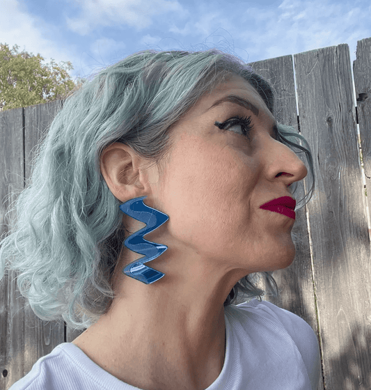Zigzag Modern Abstract Earrings - Accessories - Fire Inside Me - 